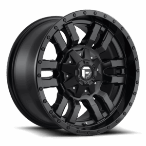Fuel 1PC FC596 SLEDGE MATTE BLACK GLOSS BLACK LIP - 8X180