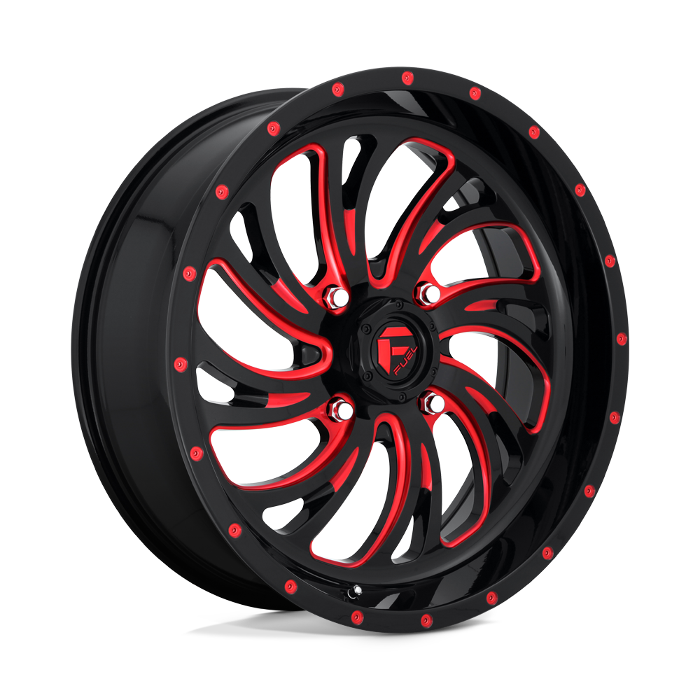 Fuel UTV FV642 KOMPRESSOR GLOSS BLACK RED TINTED CLEAR - 4X137