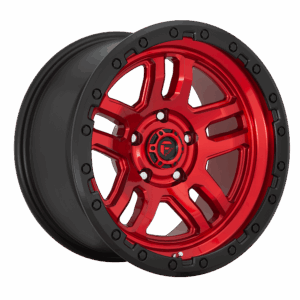 Fuel 1PC FC732 AMMO CANDY RED BLACK BEAD RING - 6X4.5