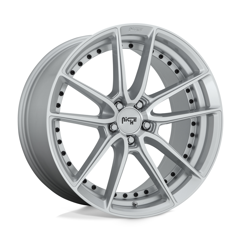 Niche 1PC NC221 DFS GLOSS SILVER MACHINED - 5X112