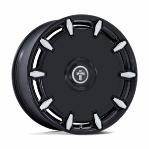 DUB 1PC DC271 CHEEF GLOSS BLACK MILLED - 5X115/120