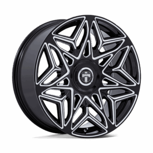 DUB 1PC DC274 ANOMALY GLOSS BLACK MILLED - 6X135/5.5