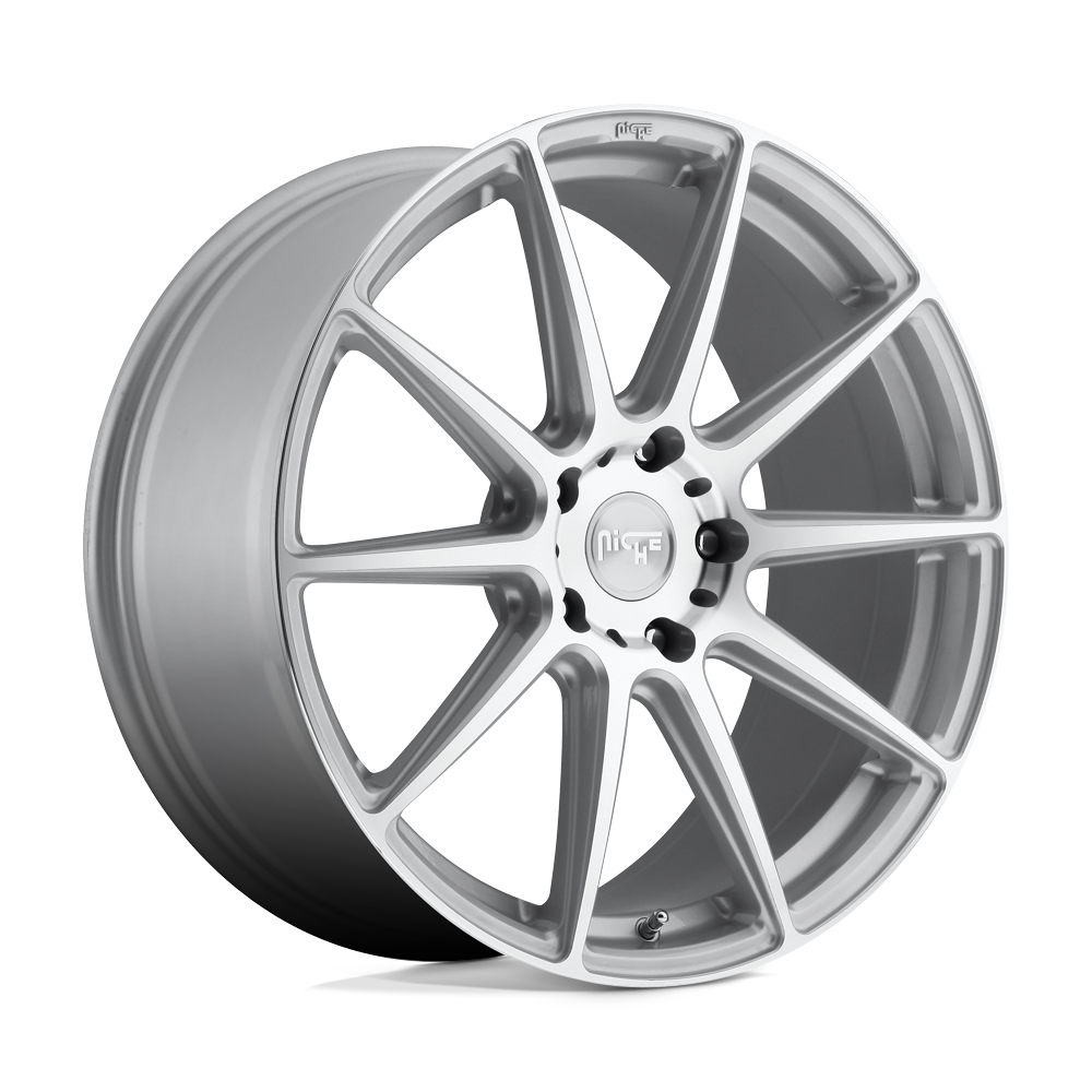Niche 1PC NC146 ESSEN GLOSS SILVER MACHINED - 5X120