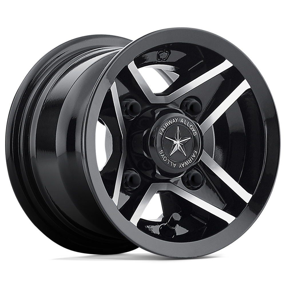 Fairway Alloys FA127 DIVOT UTV GLOSS BLACK MACHINED - 4X4.0