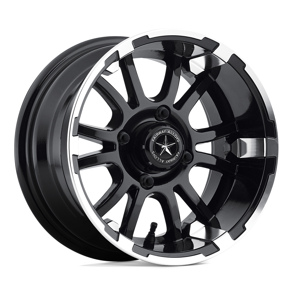 Fairway Alloys FA132 SIXER UTV MACHINED MATTE BLACK - 4X4.0