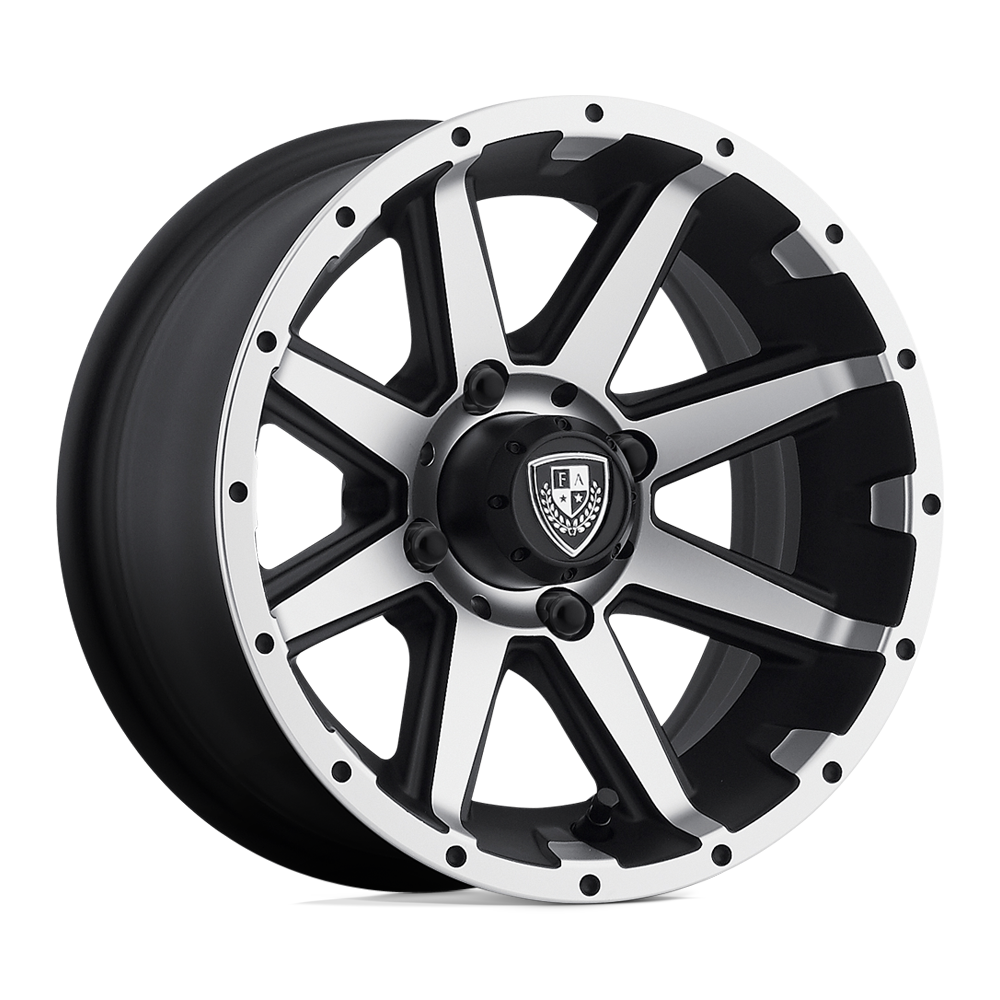 Fairway Alloys FA135 REBEL UTV MACHINED MATTE BLACK - 4X4.0