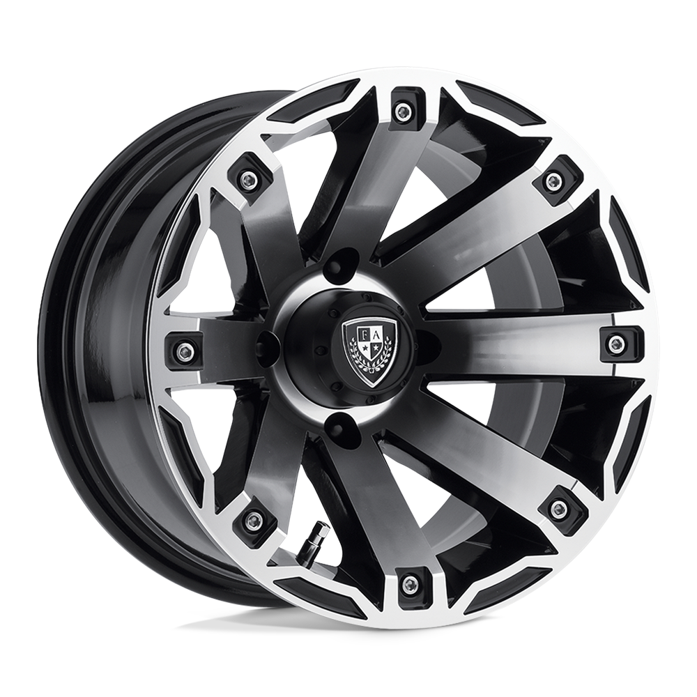Fairway Alloys FA143 RAGE UTV MACHINED GLOSS BLACK - 4X4.0