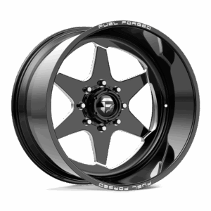 Fuel Forged FF115 FF115 GLOSS BLACK MILLED - 6X5.5