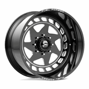 Fuel Forged FF117 FF117 GLOSS BLACK MILLED - 5X5.0