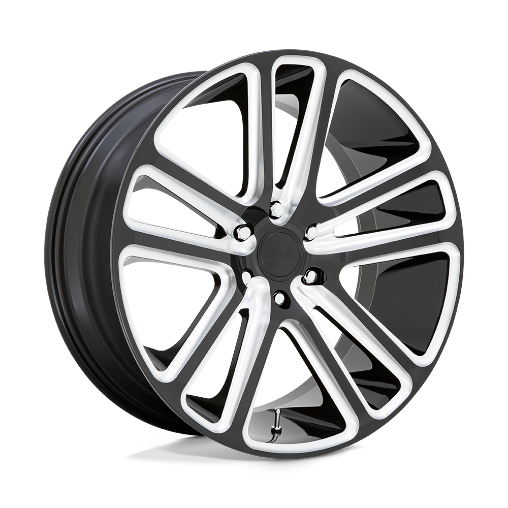 DUB 1PC DC255 FLEX GLOSS BLACK MILLED - 6X135