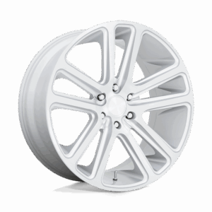 DUB 1PC DC257 FLEX GLOSS SILVER BRUSHED FACE - 5X115