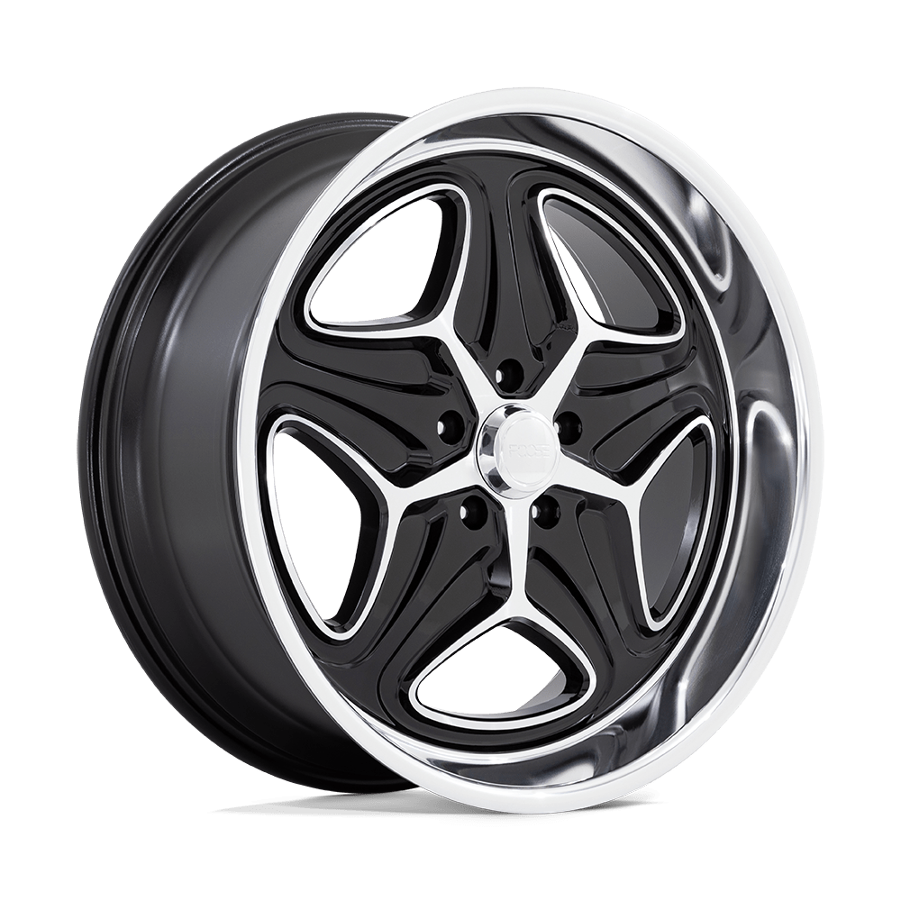 Foose 1PC OC171 MERLOT GLOSS BLACK MACHINED - 5X4.75