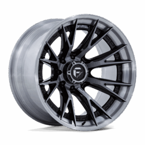 Fuel 1PC FC402 CATALYST GLOSS BLACK WITH BRUSHED GRAY TINT FACE & LIP - 8X170