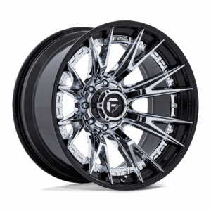 Fuel 1PC FC402 CATALYST CHROME WITH GLOSS BLACK LIP - 8X180