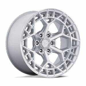 Fuel 1PC FC873 CHARGER GLOSS SILVER W/ MACHINED FACE - 6X5.5