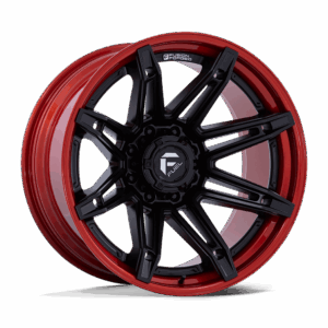 Fuel 1PC FC401 BRAWL MATTE BLACK WITH CANDY RED LIP - 8X180