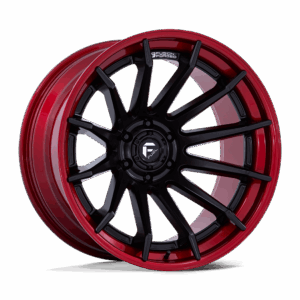 Fuel 1PC FC403 BURN MATTE BLACK WITH CANDY RED LIP - 6X5.5