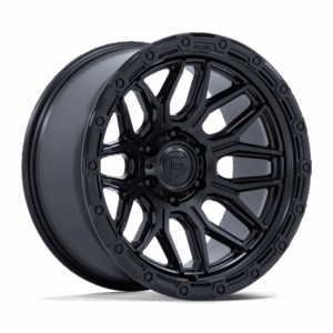Fuel 1PC FC881 SURGE MATTE BLACK W/ GLOSS BLACK LIP - 6X135