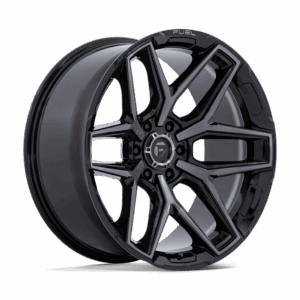 Fuel 1PC FC854 FLUX GLOSS BLACK BRUSHED FACE WITH GRAY TINT - 6X4.5