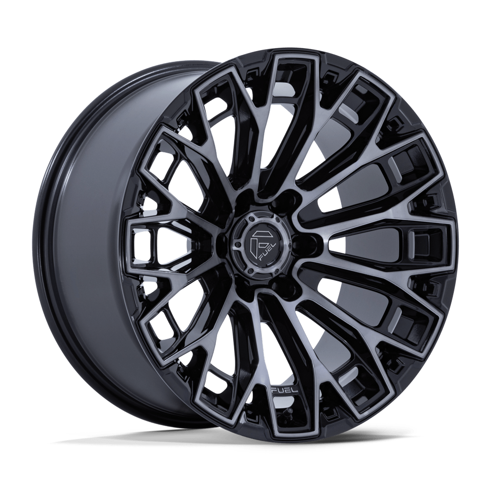 Fuel 1PC FC882 TRAX GLOSS BLACK MACHINED FACE DARK TINTED CLEAR