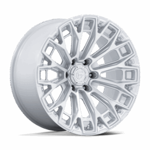 Fuel 1PC FC882 TRAX GLOSS SILVER W/ MACHINED FACE - 8X170