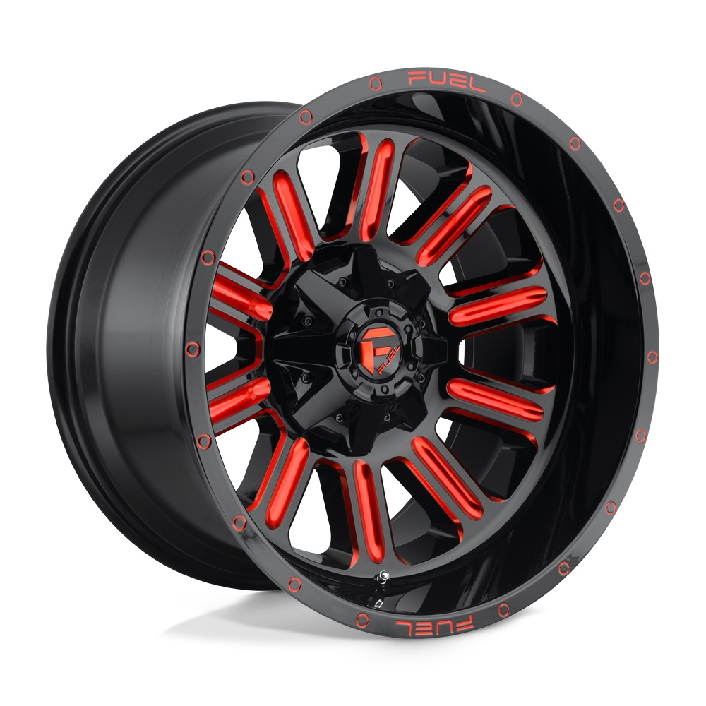 Fuel 1PC FC621 HARDLINE GLOSS BLACK RED TINTED CLEAR - 5X5.5/150