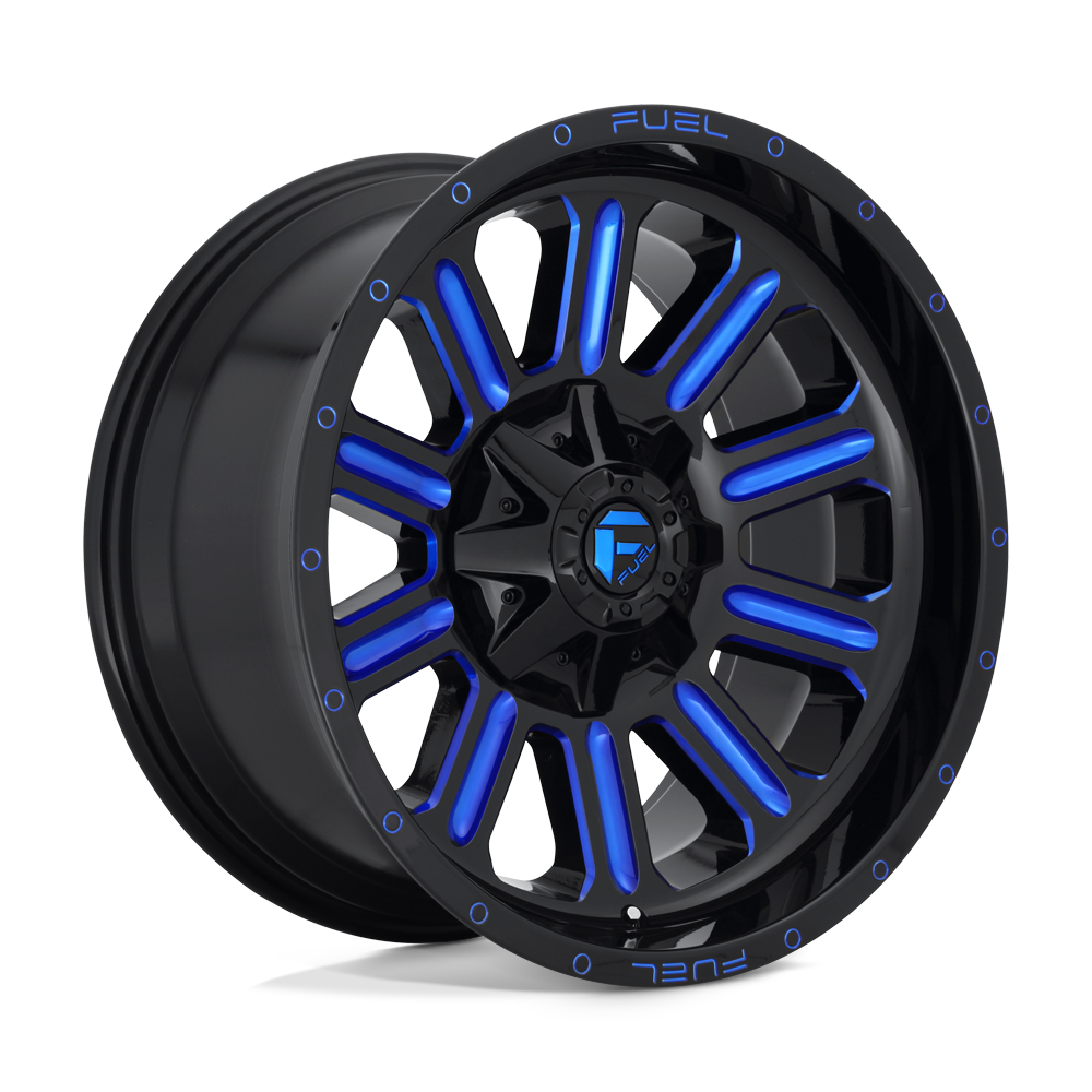 Fuel 1PC FC646 HARDLINE GLOSS BLACK BLUE TINTED CLEAR - 8X180