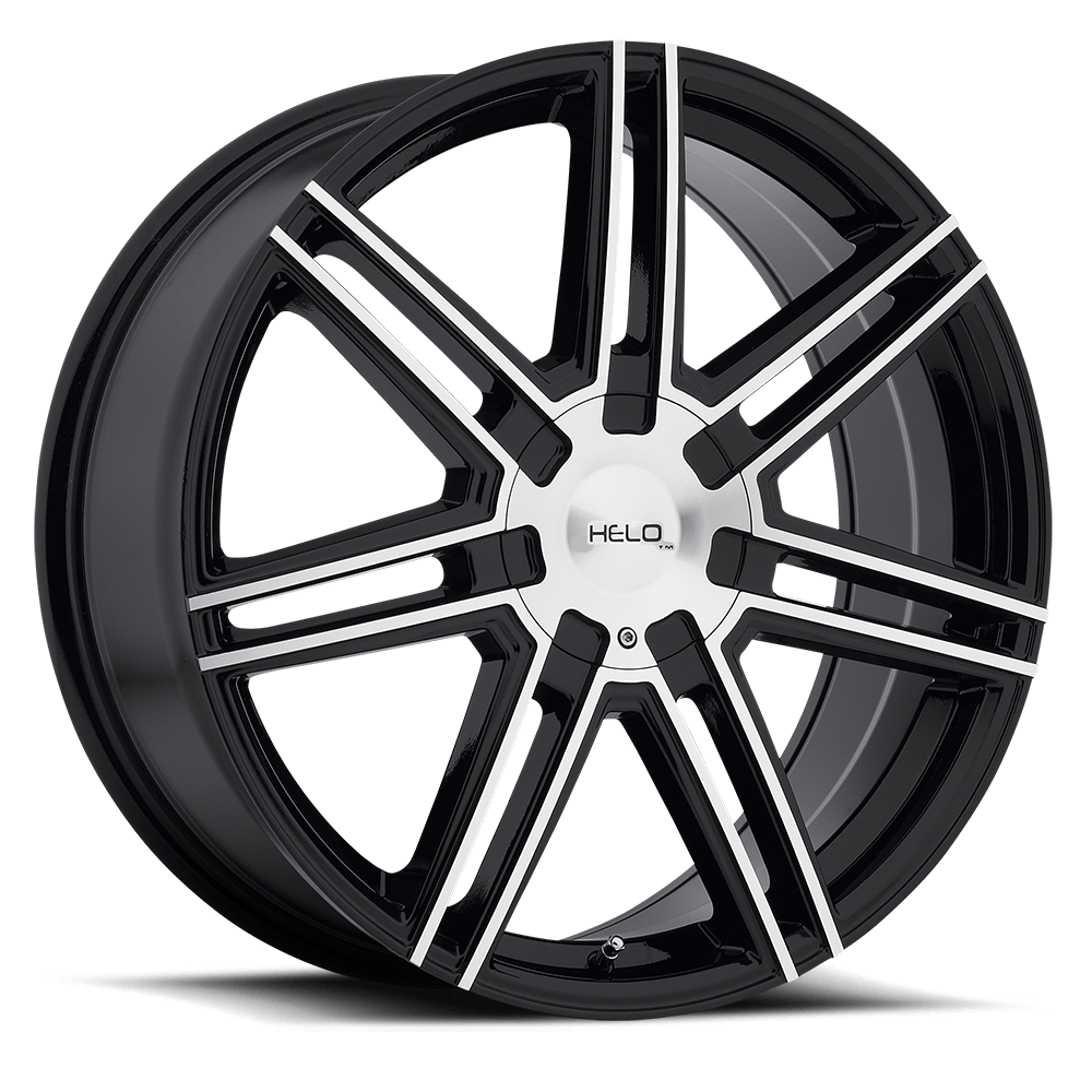 Helo HE884 HE884 GLOSS BLACK WITH MACHINED FACE - 5X4.5/120