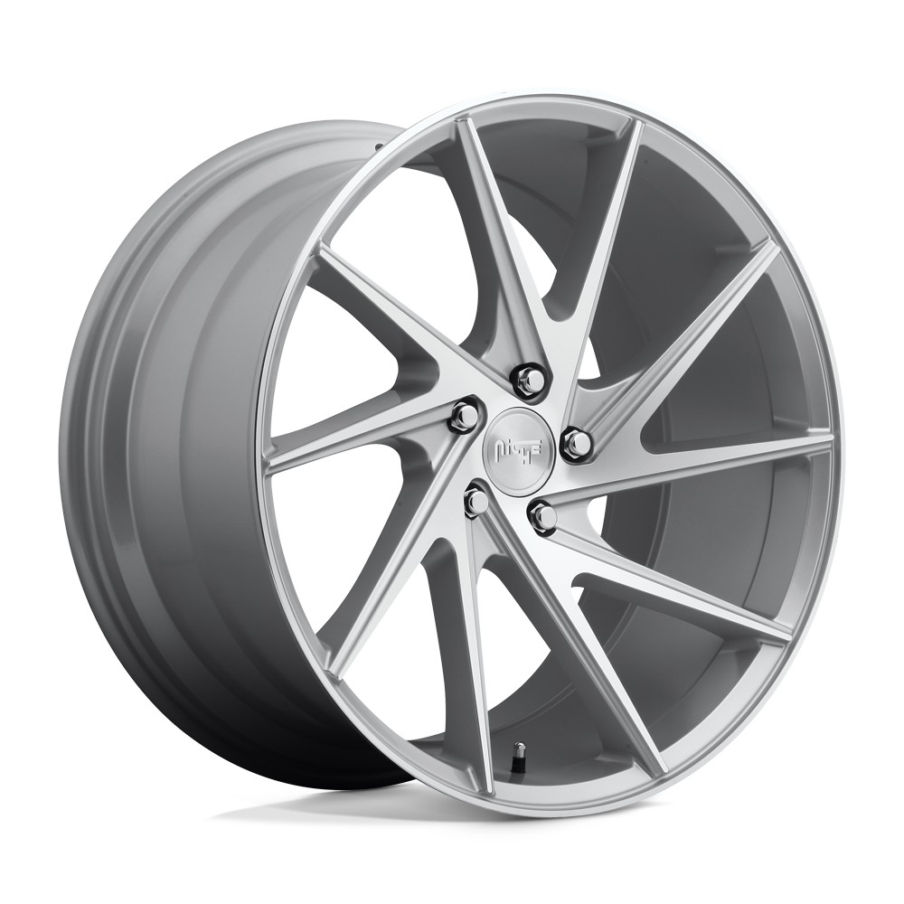 Niche 1PC NC162 INVERT GLOSS SILVER MACHINED - 5X4.5