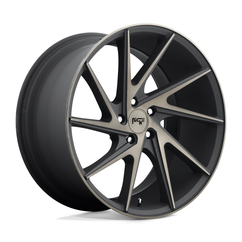 Niche 1PC NC163 INVERT MATTE BLACK MACHINED RING - 5X4.5