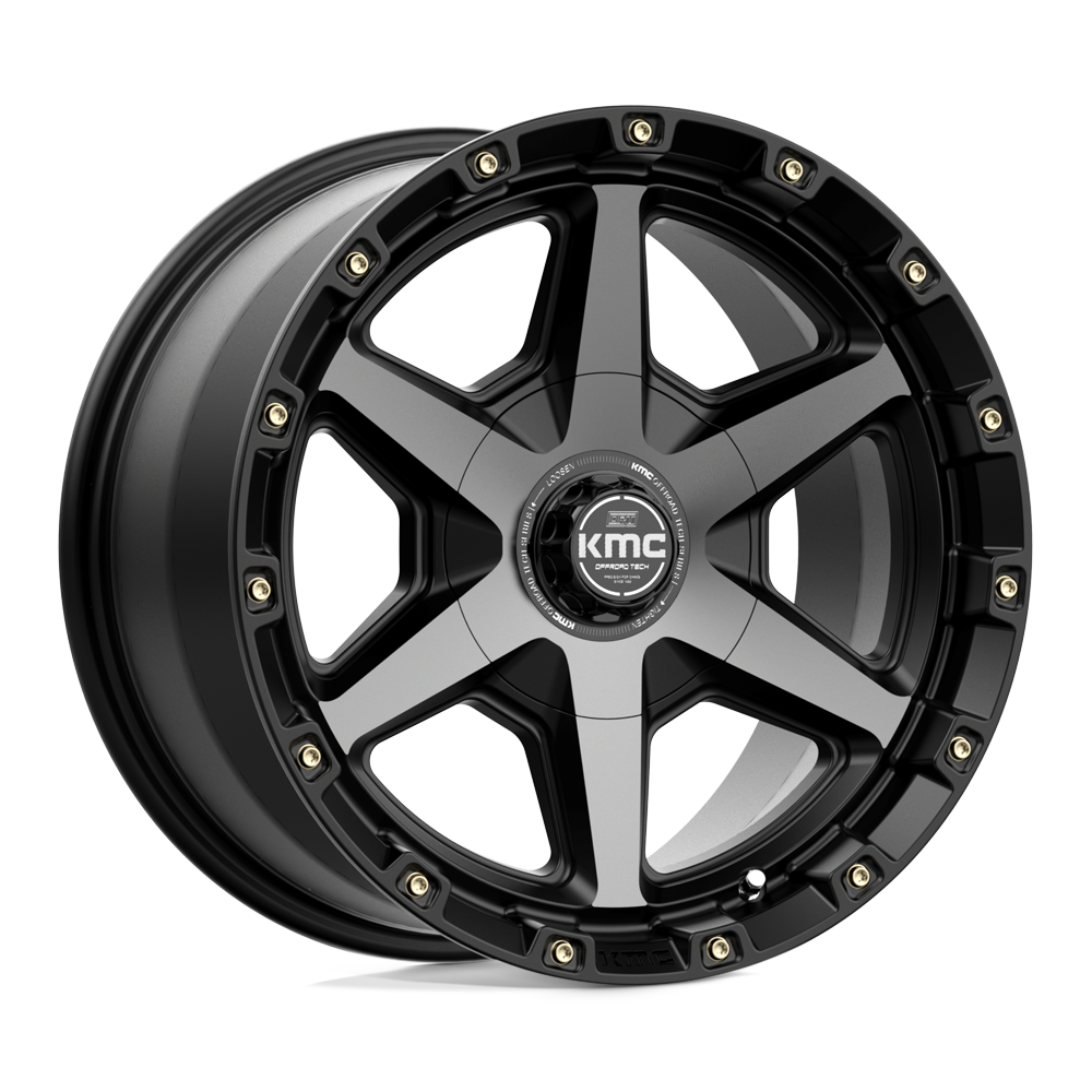 KMC KM101 TEMPO SATIN BLACK WITH GRAY TINT - 6X4.5/5.5