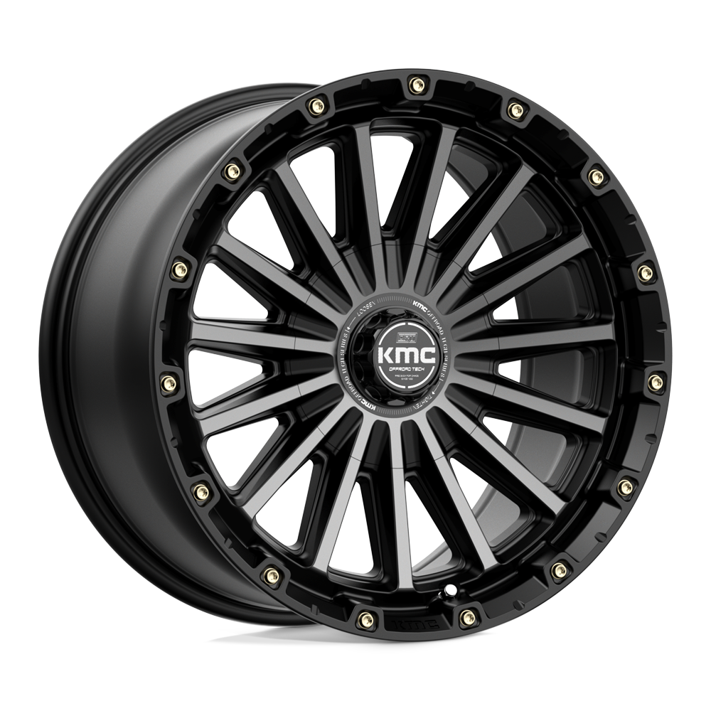 KMC KM102 SIGNAL SATIN BLACK WITH GRAY TINT - 6X135/5.5