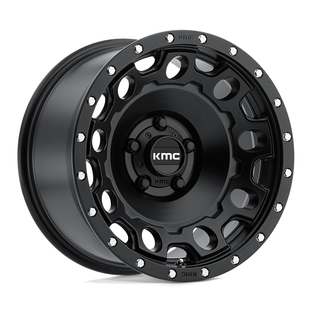 KMC KM529 HOLESHOT SATIN BLACK - 6X5.5