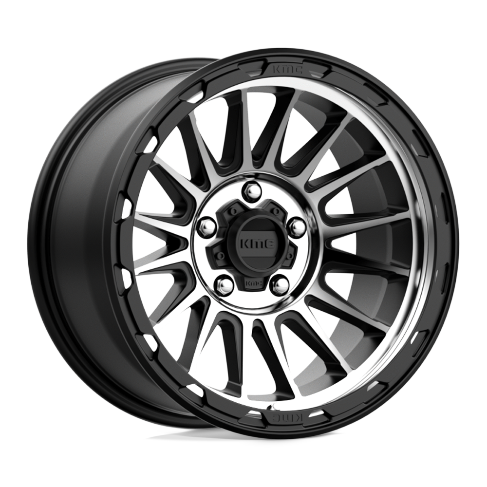 KMC KM542 IMPACT SATIN BLACK MACHINED - 5X5.0