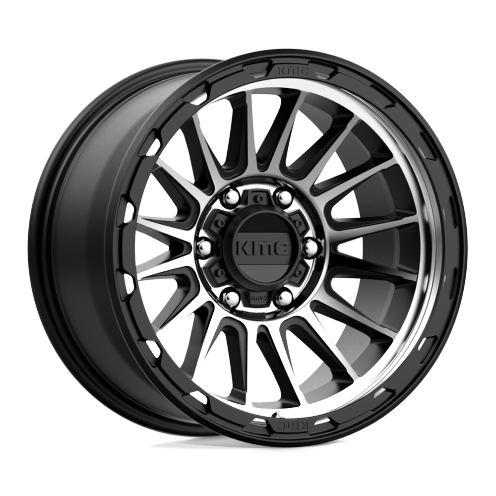 KMC KM542 IMPACT SATIN BLACK MACHINED - 6X5.5