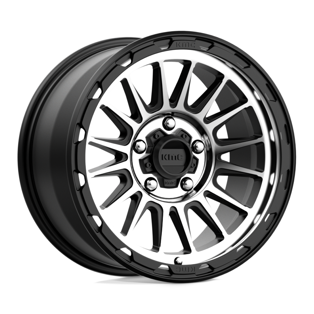 KMC KM542 IMPACT SATIN BLACK MACHINED - 5X5.0
