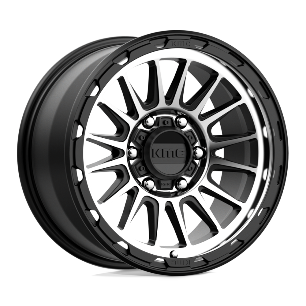 KMC KM542 IMPACT SATIN BLACK MACHINED - 6X5.5