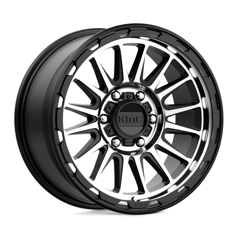 KMC KM542 IMPACT SATIN BLACK MACHINED - 6X5.5