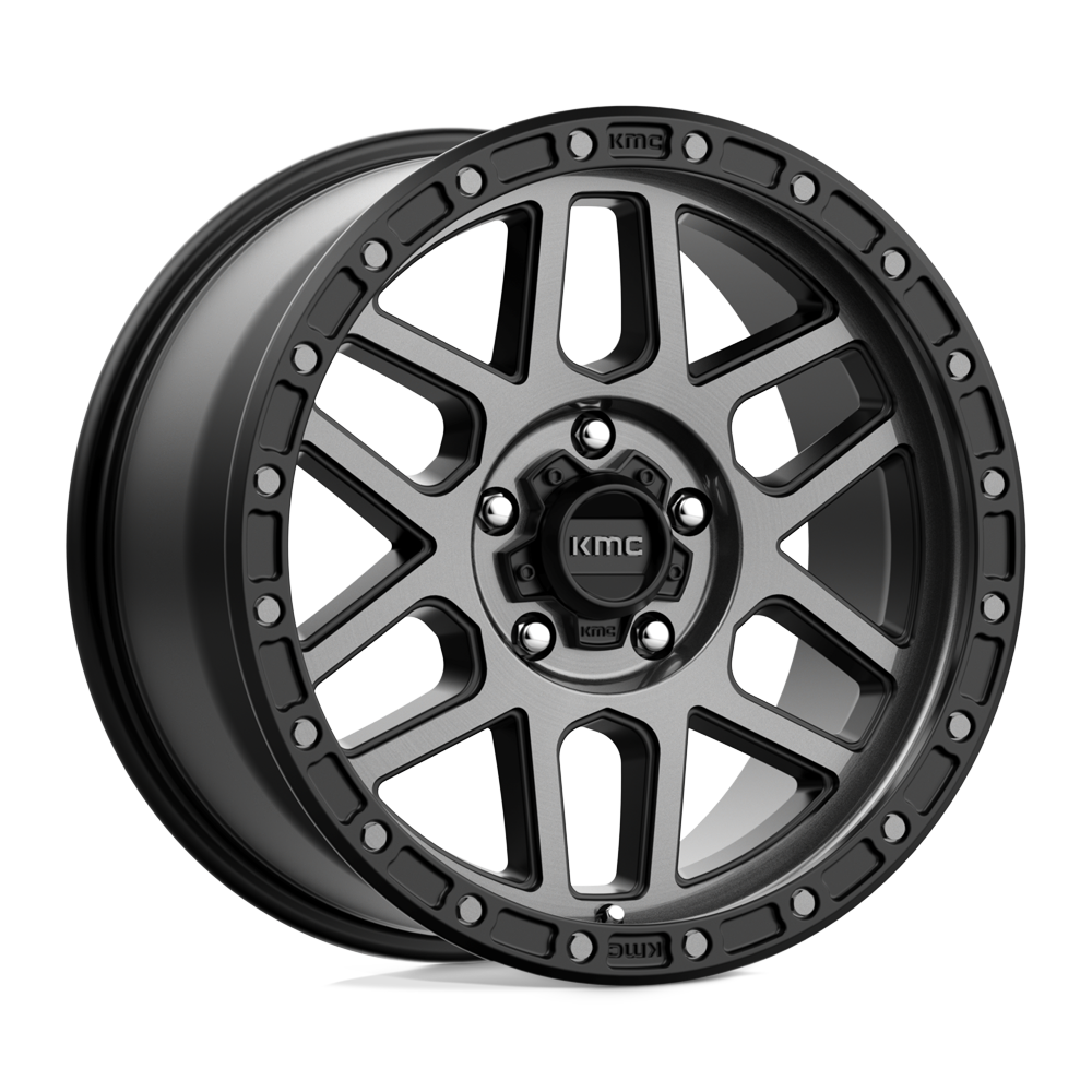 KMC KM544 MESA SATIN BLACK WITH GRAY TINT - 5X150