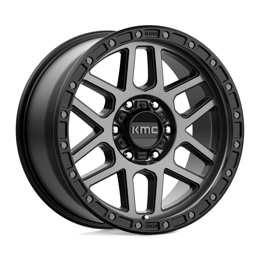 KMC KM544 MESA SATIN BLACK WITH GRAY TINT - 6X4.5