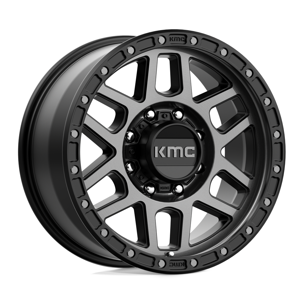 KMC KM544 MESA SATIN BLACK WITH GRAY TINT - 8X6.5