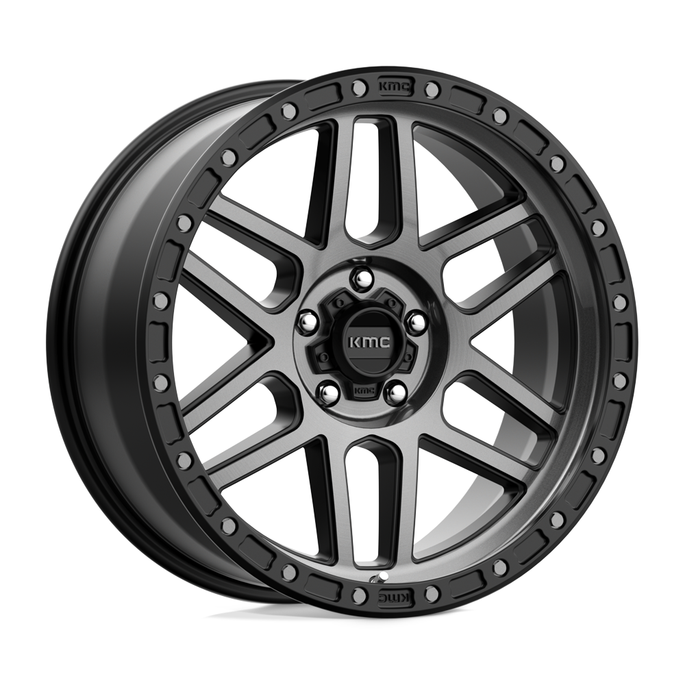 KMC KM544 MESA SATIN BLACK WITH GRAY TINT - 5X5.0