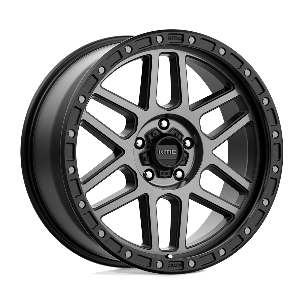KMC KM544 MESA SATIN BLACK WITH GRAY TINT - 5X5.0