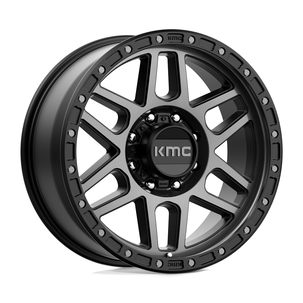 KMC KM544 MESA SATIN BLACK WITH GRAY TINT - 8X180