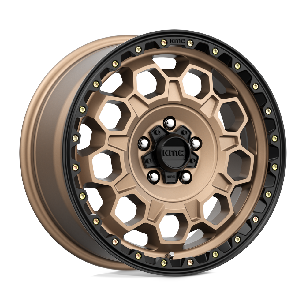 KMC KM545 TREK MATTE BRONZE WITH BLACK LIP - 6X5.5
