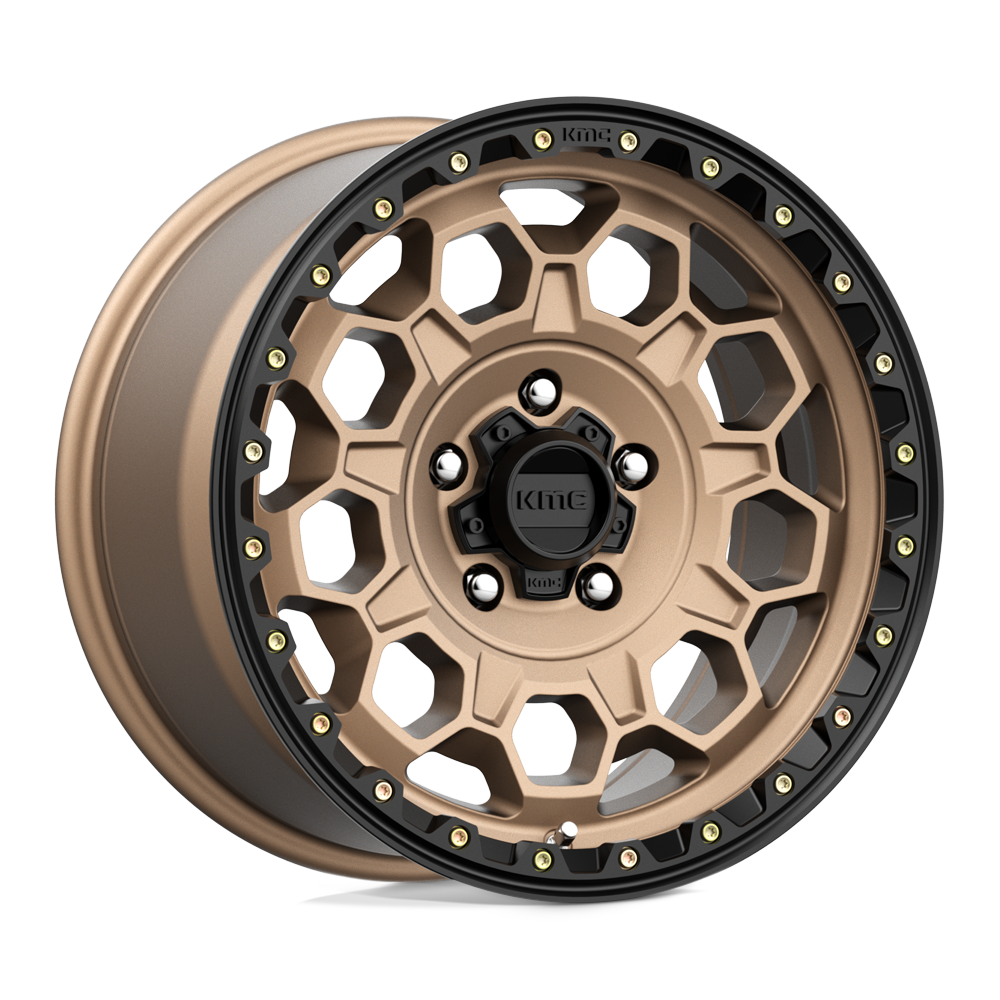 KMC KM545 TREK MATTE BRONZE WITH BLACK LIP - 5X5.0
