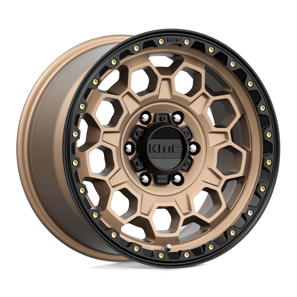 KMC KM545 TREK MATTE BRONZE WITH BLACK LIP - 6X5.5