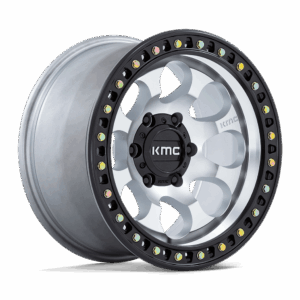 KMC KM550 RIOT SBL MACHINED WITH SATIN BLACK LIP - 6X4.5