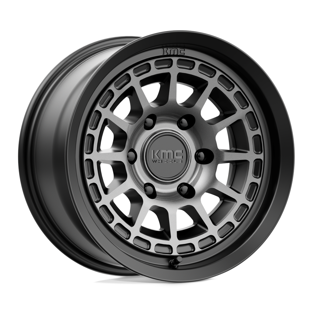 KMC KM719 CANYON SATIN BLACK WITH GRAY TINT - 6X5.5