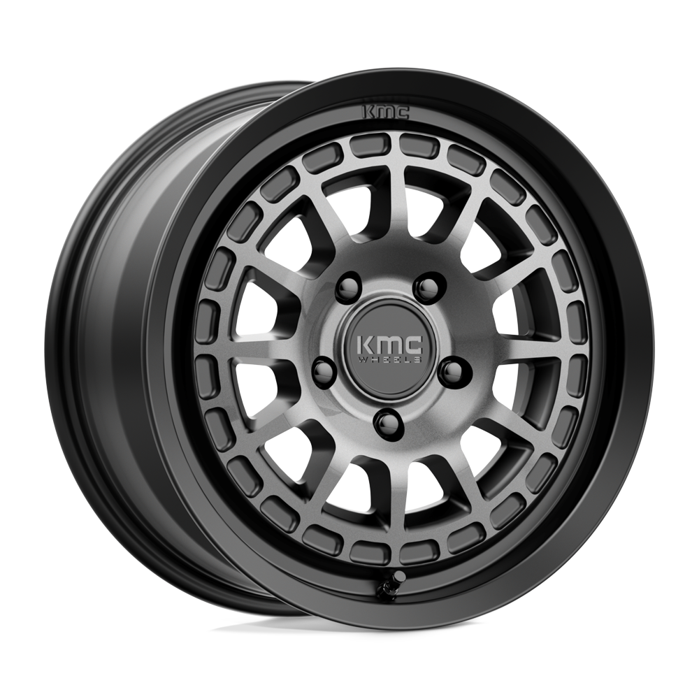 KMC KM719 CANYON SATIN BLACK WITH GRAY TINT - 5X4.5